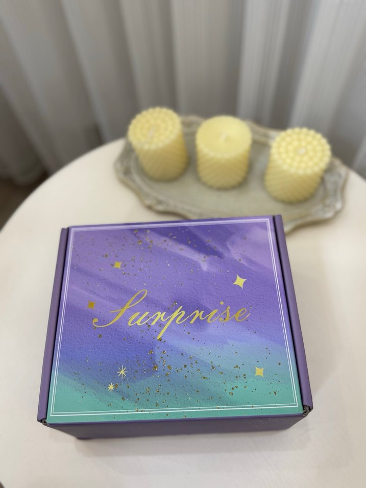 Mor Hediye Kutusu - Sürpriz ve Mesajlı - Görsel 3