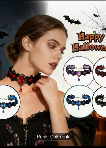 Siyah Boncuklu Gotik Midi Kolye - Görsel 4