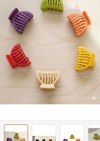 Pastel Renkli 6'lı Saç Tokası Seti - Görsel 4