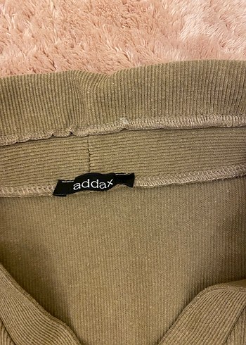 Kahverengi V Yaka Kadın Uzun Kollu bluz - Görsel 2