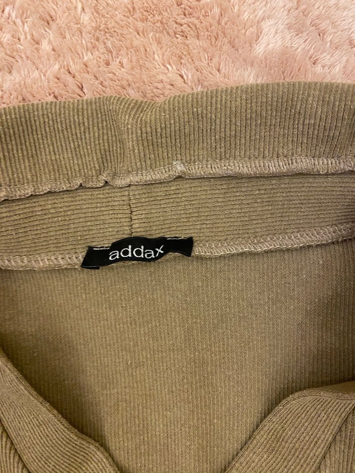 Kahverengi V Yaka Kadın Uzun Kollu bluz - Görsel 2