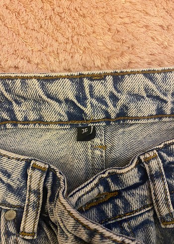 Mavi Yırtık Detaylı Salaş Kadın Kot Pantolon - Görsel 3