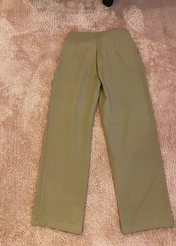 Bej Kemerli Kumaş Pantolon - Görsel 4