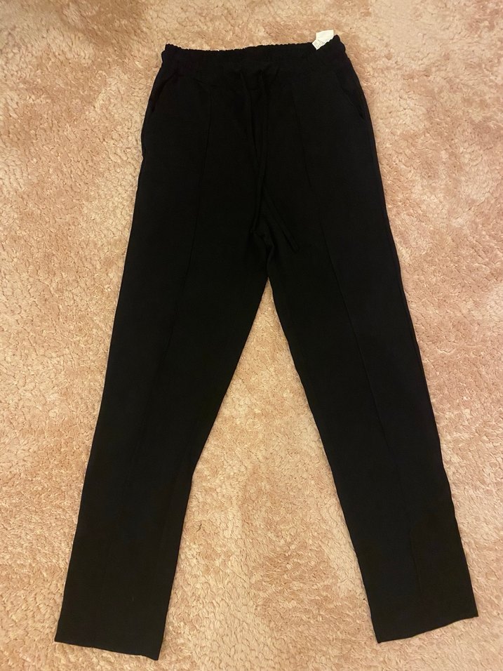 İpli beli lastikli  Kadın Kısa Pantolon - Görsel 2