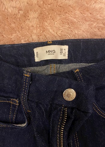 Kadın kahverengi çizgi detaylı Düzenli Kesim Midi Kot Pantolon - Görsel 3