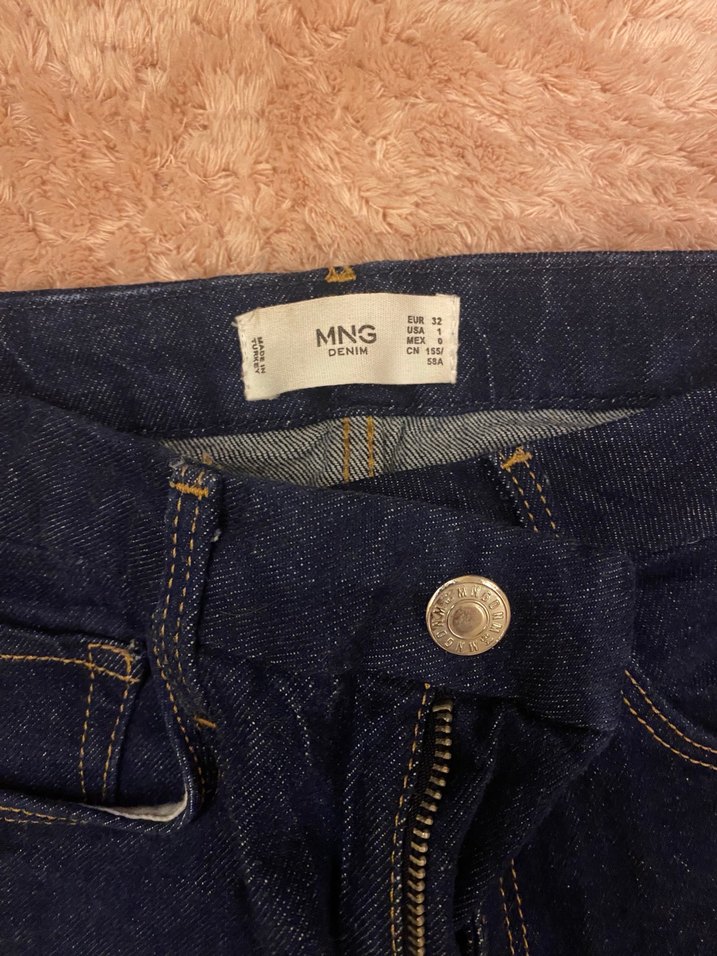 Kadın kahverengi çizgi detaylı Düzenli Kesim Midi Kot Pantolon - Görsel 3