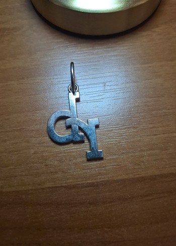 Zincir Detaylı Parlak Gümüş Charm - Görsel 2