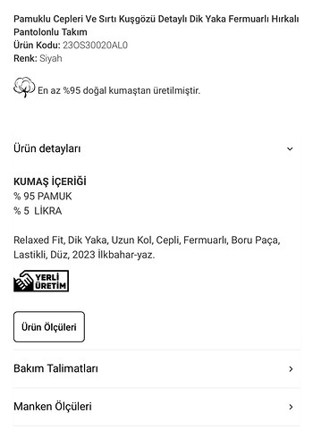 Siyah Kadın pamuklu  Kumaş eşofman takımı - Görsel 3