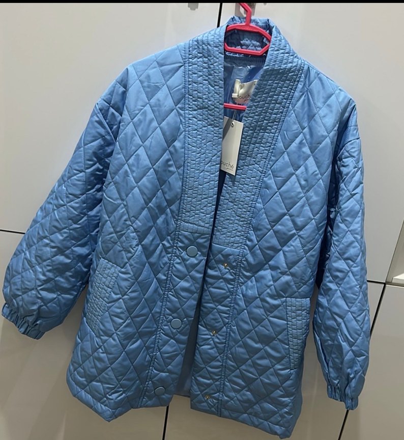 Mavi Kadın Düğmeli Normal Kesim Ceket TOUCHE PRİVÉ marka - Görsel 2