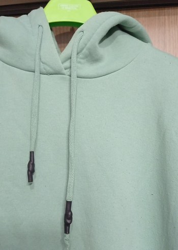 Kadın Pastel Yeşil Bisiklet Yaka Sweatshirt - Görsel 3