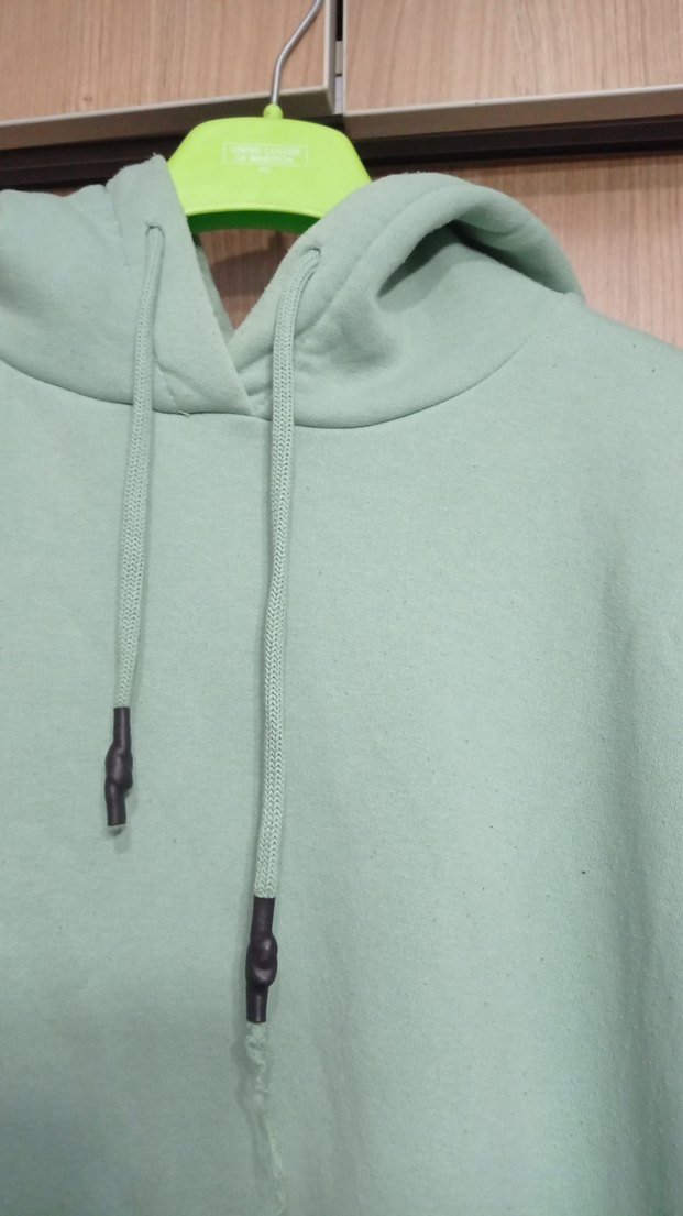 Kadın Pastel Yeşil Bisiklet Yaka Sweatshirt - Görsel 3