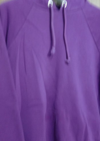 Mor Kadın Sweatshirt, Uzun Kollu, Salaş Kesim - Görsel 2