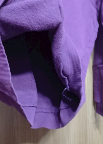 Mor Kadın Sweatshirt, Uzun Kollu, Salaş Kesim - Görsel 4