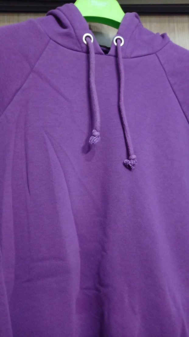 Mor Kadın Sweatshirt, Uzun Kollu, Salaş Kesim - Görsel 3