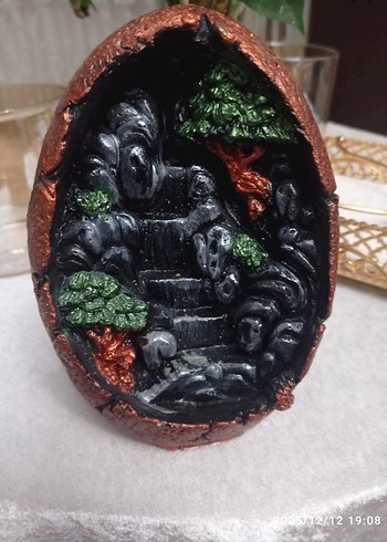 Kahverengi Koyu Figürlü Dekoratif Obje tütsü - Görsel 2