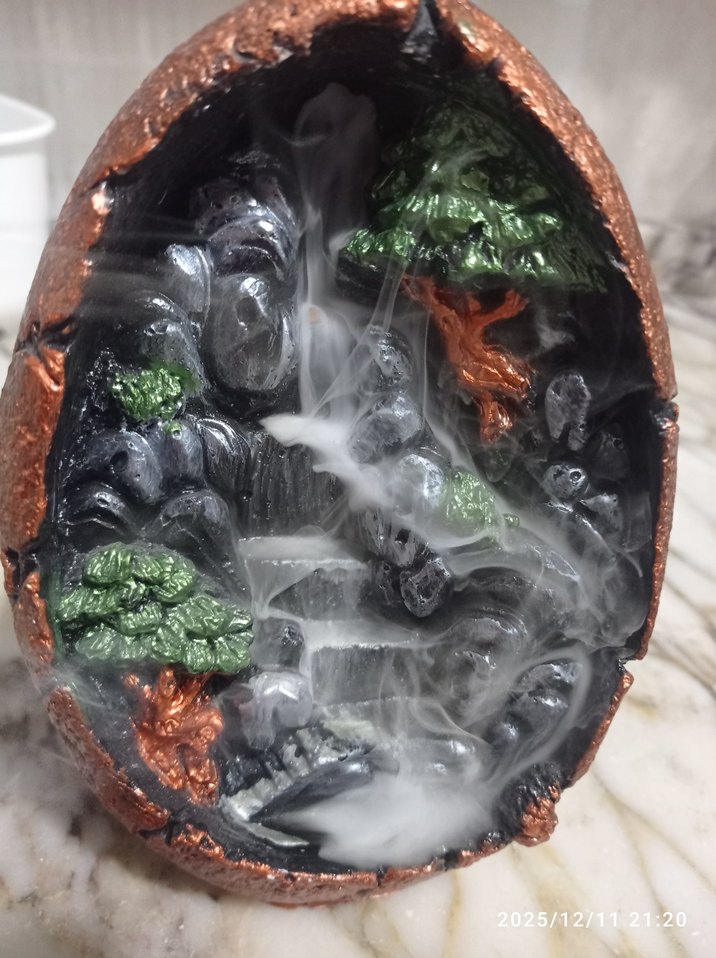 Kahverengi Koyu Figürlü Dekoratif Obje tütsü - Görsel 3