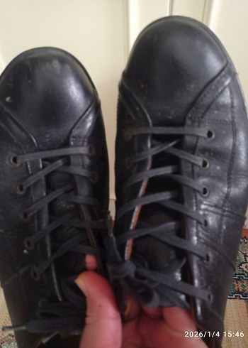 Siyah Erkek Günlük Ayakkabı Bağcıkları - Görsel 4