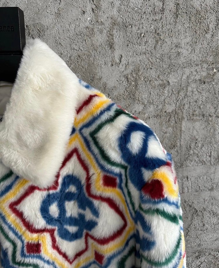 Casablanca Kürk Detaylı Çok Renkli Ceket - Görsel 5