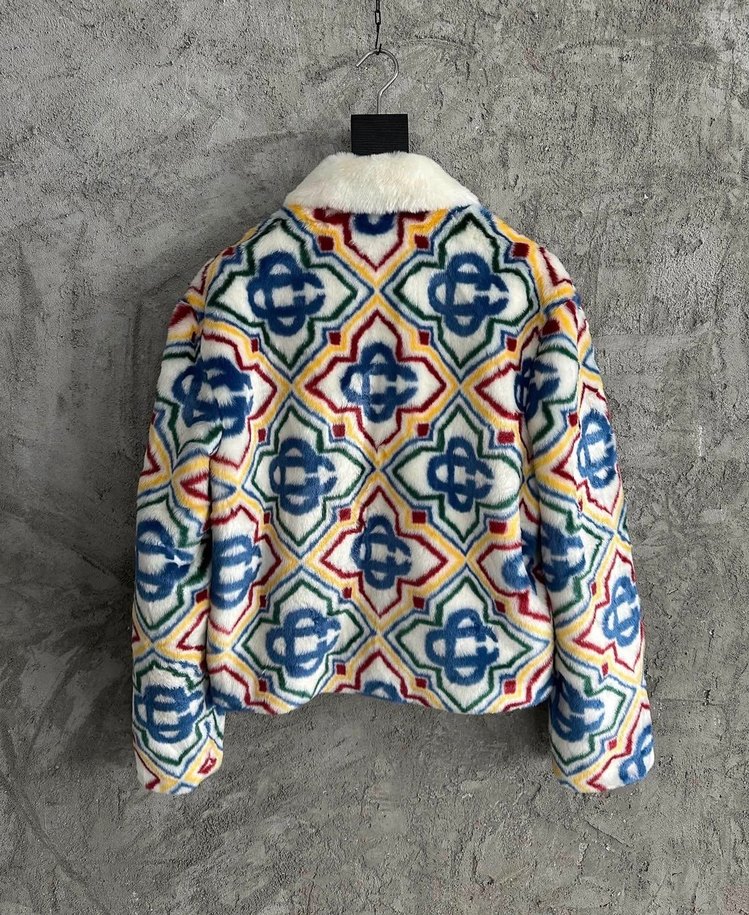 Casablanca Kürk Detaylı Çok Renkli Ceket - Görsel 4