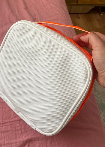 Pembe Kadın Makyaj Çantası Fermuarlı - Görsel 3