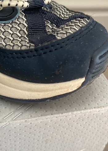 Zara Mavi Yılan Desenli Platform Topuklu Spor Ayakkabı