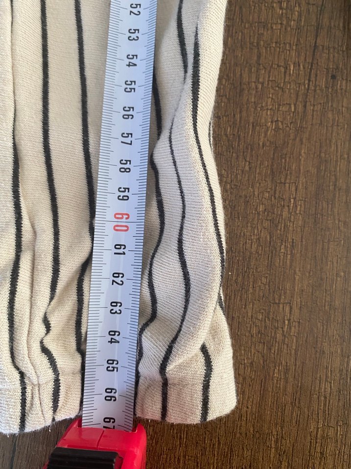 Çizgili Kolsuz Bebek Tulum - Görsel 2