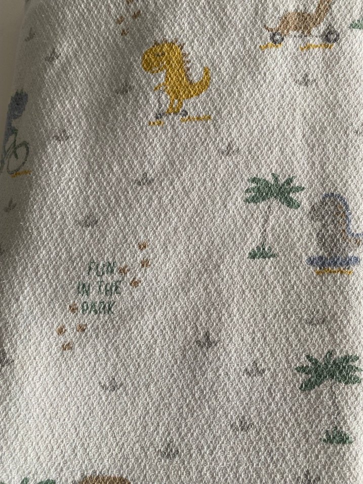 Baskılı Çocuk Battaniyesi, Gri-Beyaz - Görsel 2