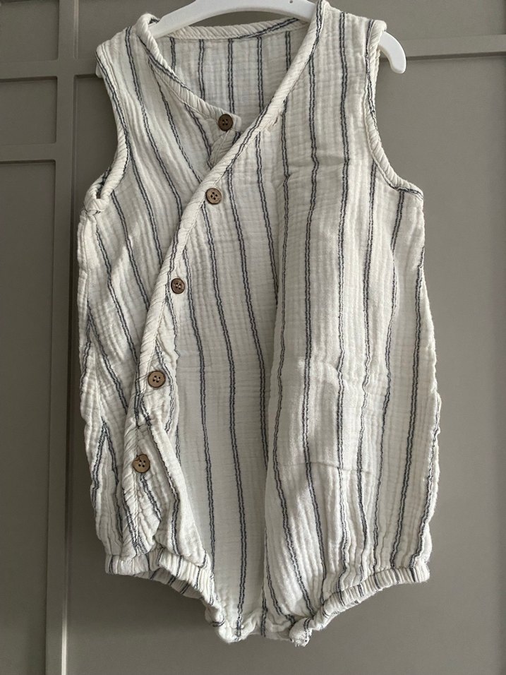 Düğmeli Kolsuz Bebek Tulumları - Görsel 2