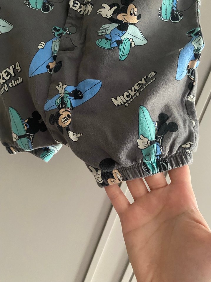 Gri Erkek Çocuk Düğmeli tulum - Görsel 4