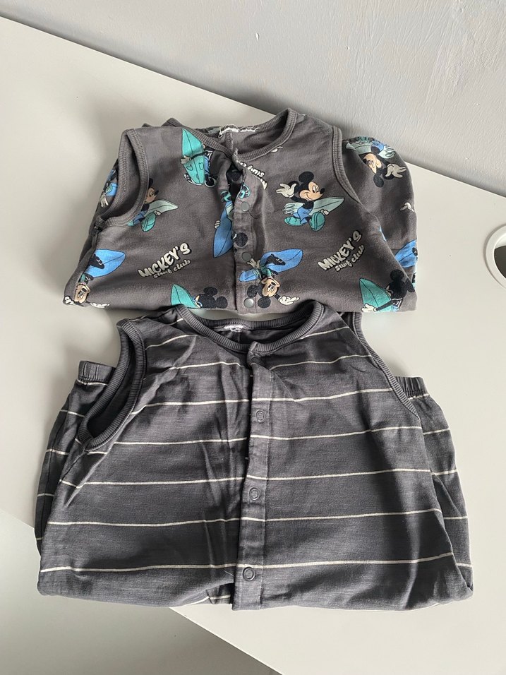 Gri Erkek Çocuk Düğmeli tulum - Görsel 2