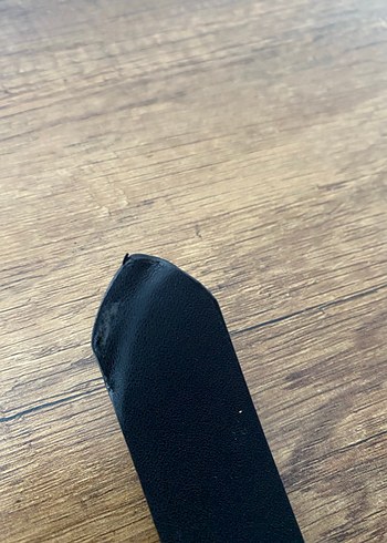 Gümüş Halkalı Siyah Deri Kadın Kemer - Görsel 4