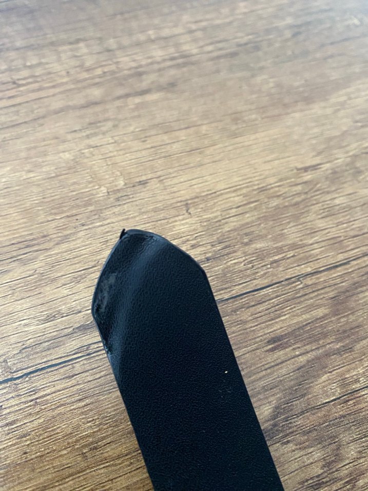 Gümüş Halkalı Siyah Deri Kadın Kemer - Görsel 4