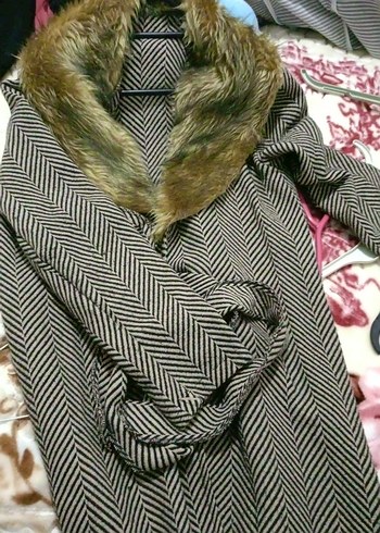 Kürk Detaylı kaban - Görsel 3