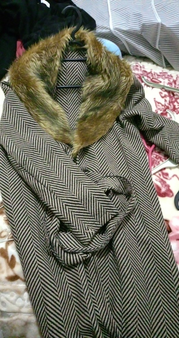 Kürk Detaylı kaban - Görsel 3