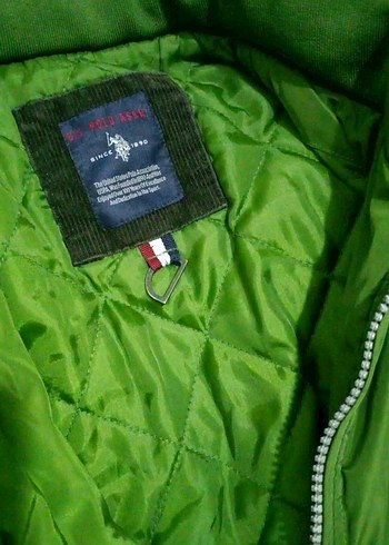 Yeşil Parlak Fermuarlı Erkek Mont - Görsel 2