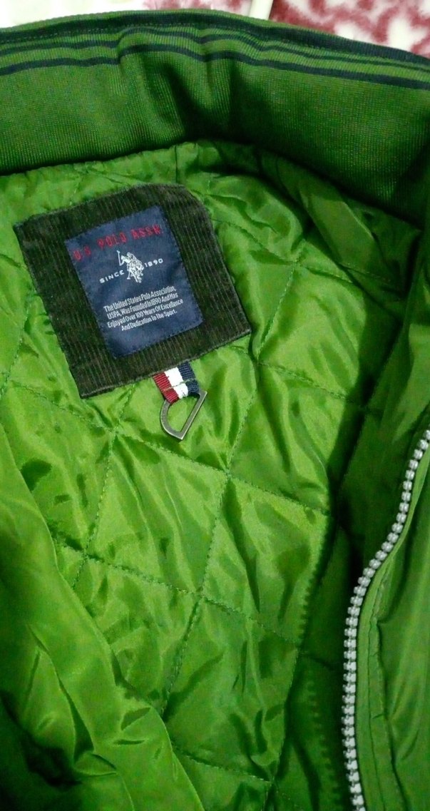 Yeşil Parlak Fermuarlı Erkek Mont - Görsel 2