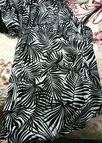 Zebra Desenli Bohem Hamile Tunik - Görsel 2