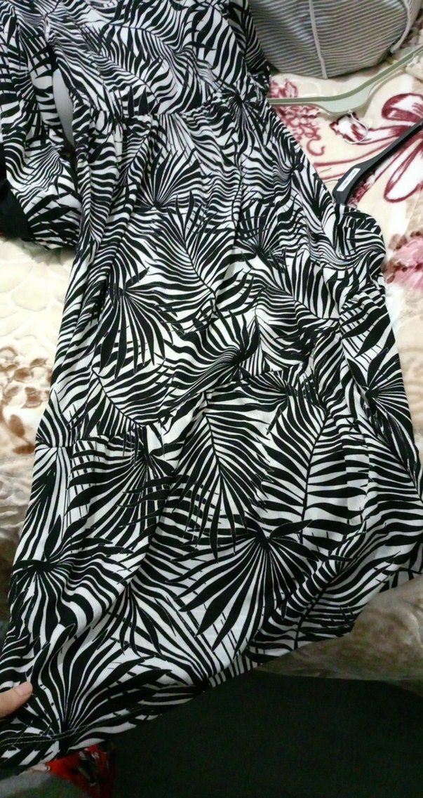 Zebra Desenli Bohem Hamile Tunik - Görsel 2