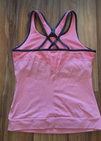 Pembe Askısız Spor Üst ve Siyah Pembe Şeritli Pantolon - Görsel 3