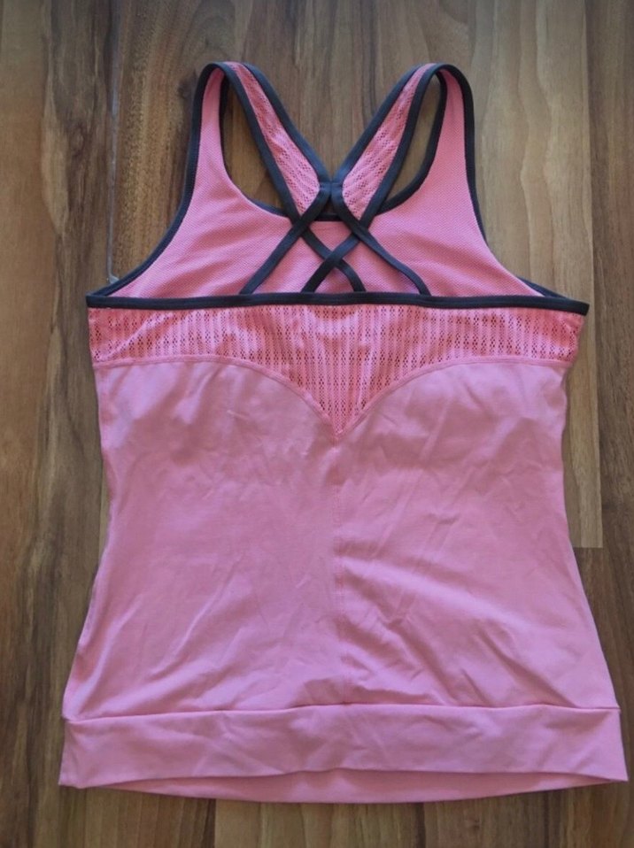 Pembe Askısız Spor Üst ve Siyah Pembe Şeritli Pantolon - Görsel 3