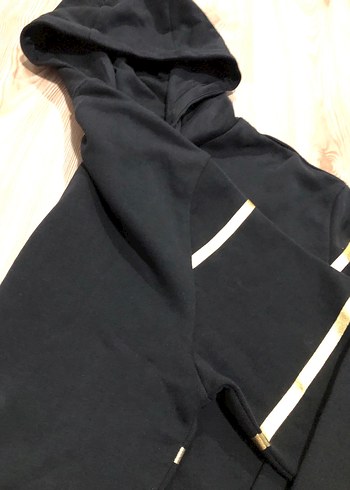 Siyah Kapüşonlu EA7 Fermuarlı Sweatshirt - Görsel 3