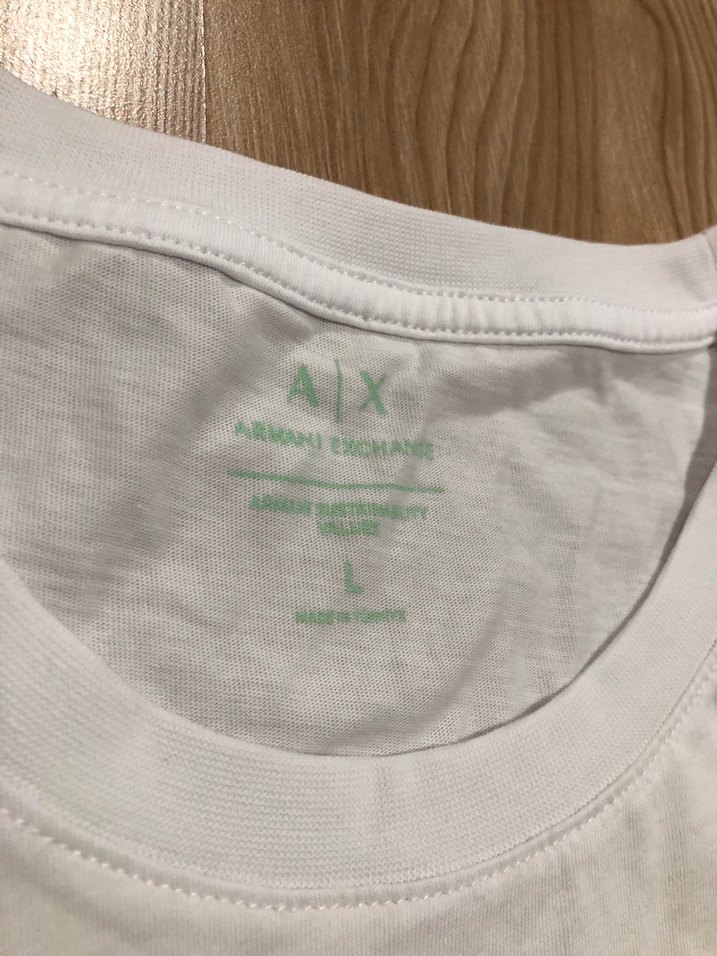 Armani Exchange Beyaz Uzun Kollu Tişört - Görsel 3