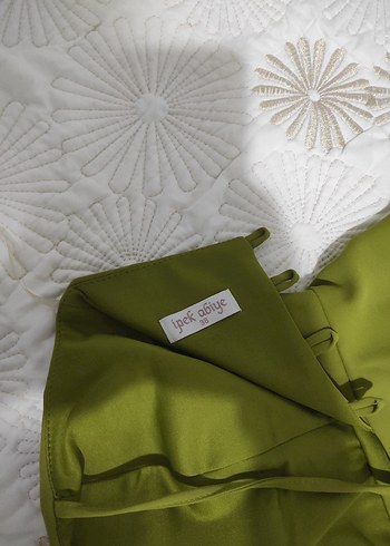 Yeşil Straplez Mini Elbise - Görsel 3