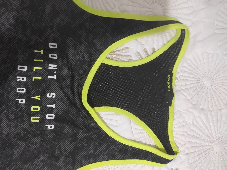 Bayan Gri Baskılı Spor ust - Görsel 2