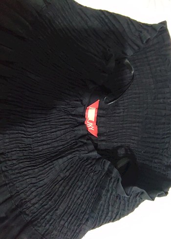 Nakışlı Siyah Uzun Hamile Eteği - Görsel 3