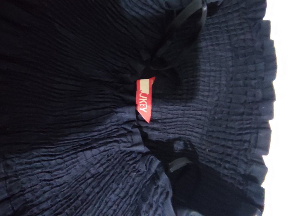 Nakışlı Siyah Uzun Hamile Eteği - Görsel 4