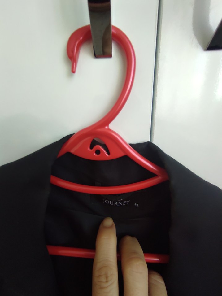 Siyah Kısa Kollu Kadın Blazer - Görsel 3