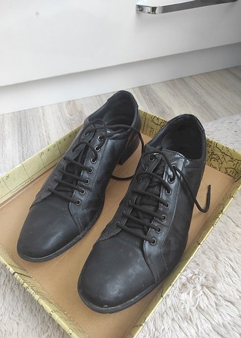 Erkek Siyah Deri Klasik Ofis Ayakkabısı - Görsel 3