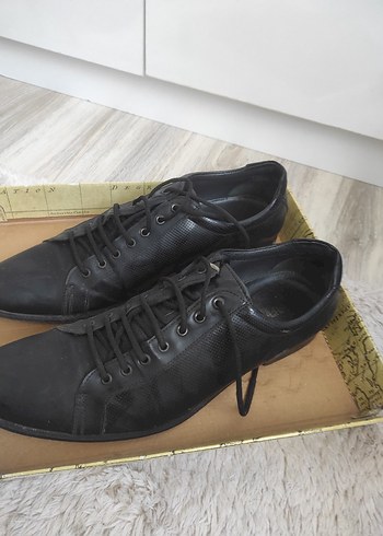 Erkek Siyah Deri Klasik Ofis Ayakkabısı - Görsel 2