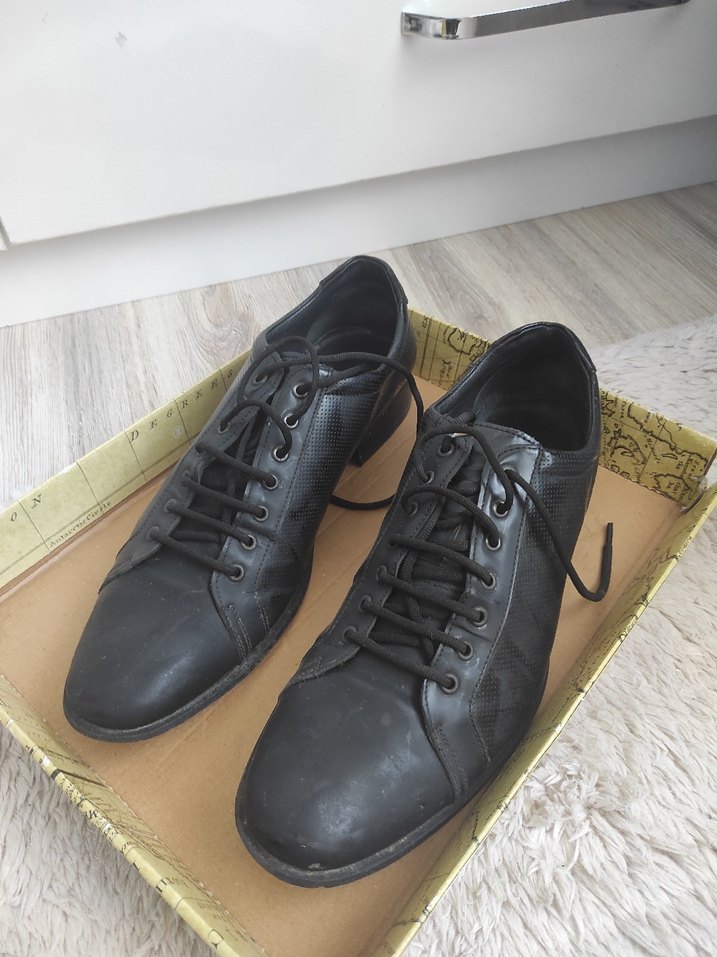 Erkek Siyah Deri Klasik Ofis Ayakkabısı - Görsel 3